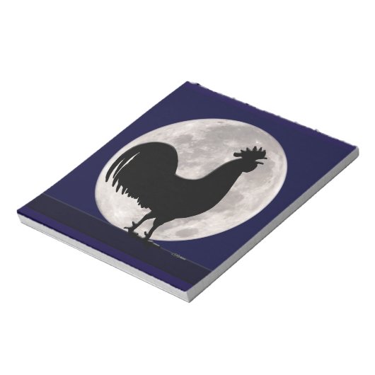 Rooster in het Moonlight Notitieblok (Gedraaid)