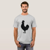 Rooster in Silhouette T-shirt (Voorkant volledig)