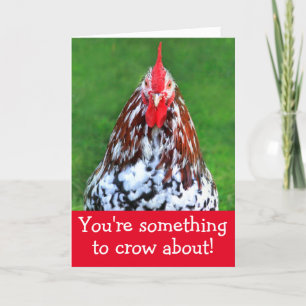 Rooster intensif Carte de vacances Saint Valentin
