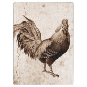  Rooster Jaar 2017 Monogram Klembord (Achterkant)