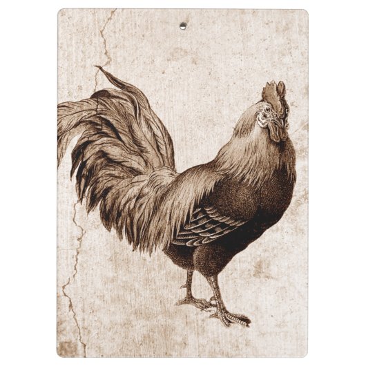  Rooster Jaar 2017 Monogram Klembord (Achterkant)