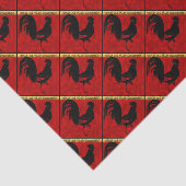 Rooster jaar 2017, papieren versie 1 tissuepapier (Detail)