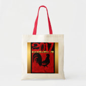 Rooster jaar aangepaste Canvas tas 1 2017 (Voorkant)