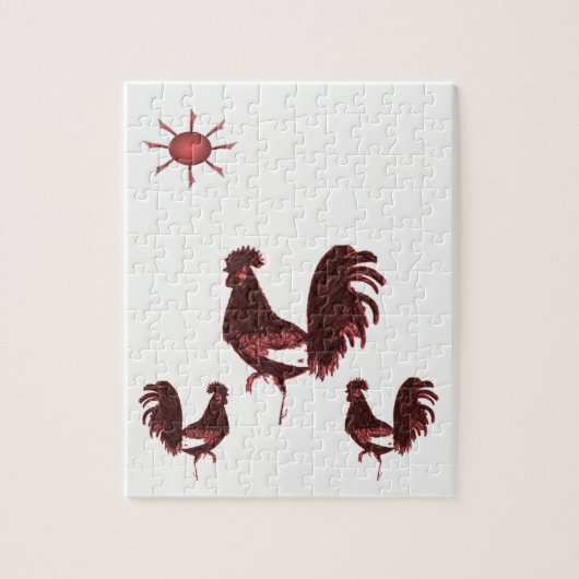 Rooster Jigzaag Puzzle Legpuzzel (Verticaal)