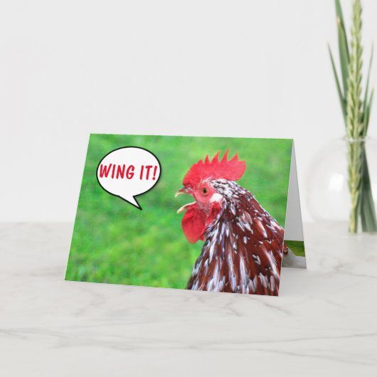 Rooster Joke Birthday Kaart (Voorkant)