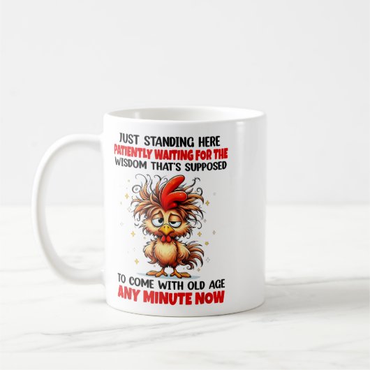 Rooster Just Standing Here Patiently Waiting For T Koffiemok (Links)