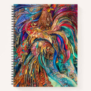Rooster - Kaleidoscoop van kleuren Notitieboek