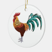 ROOSTER KERAMISCH ORNAMENT (Links)
