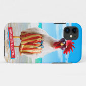 Rooster Kerel Chillin bij Beach in Swim Trunks Case-Mate iPhone Case (Achterkant (horizontaal))