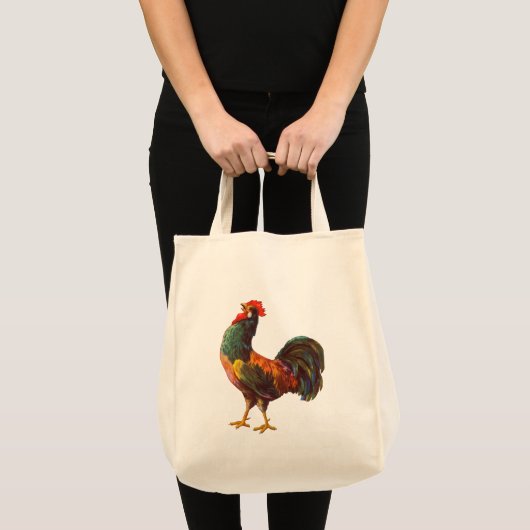 Rooster Kitchen Crate Art Tote Bag (Voorkant (product))
