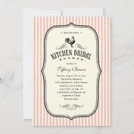  Rooster Kitchen Shower-uitnodigingen Kaart