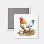 Rooster Koelkast Magnet Magneet (Voorkant / Achterkant)