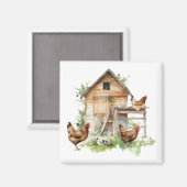 Rooster Koelkast Magnet Magneet (Voorkant / Achterkant)