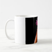 Rooster koffie mok (zwarte achtergrond) (Links)