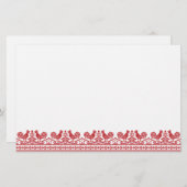 Rooster kruissteek briefpapier (Voorkant / Achterkant)