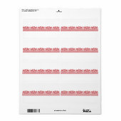 Rooster kruissteek etiket (Full Sheet)