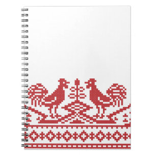 Rooster kruissteek notitieboek