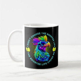 Rooster Life Grappige Retro Rooster Kip Quote Koffiemok