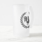 Rooster Logo Matglas Bierpul (Voorkant rechts)