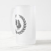 Rooster Logo Matglas Bierpul (Voorkant links)