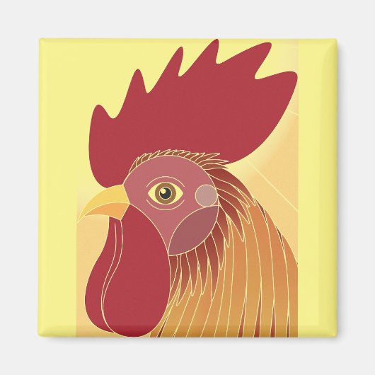 Rooster Magnet Magneet (Voorkant)