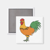 Rooster magnet magneet (Voorkant / Achterkant)