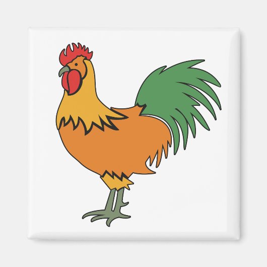 Rooster magnet magneet (Voorkant)