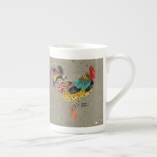 Rooster Mardi Bone China Mok