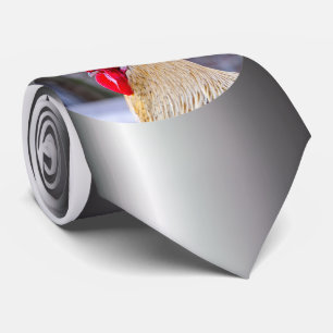 Rooster met Cockscomb Stropdas