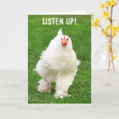 Rooster met een goede standvastigheid kaart (Gele Bloem)