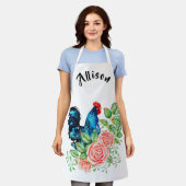 Rooster met het Gepersonaliseerd Schort van de Blo (Gedragen)