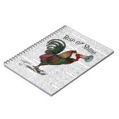 Rooster met Loudhailer 2 Notitieboek (Linkerzijde)