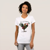 Rooster met Loudhailer 2 T-shirt (Voorkant volledig)