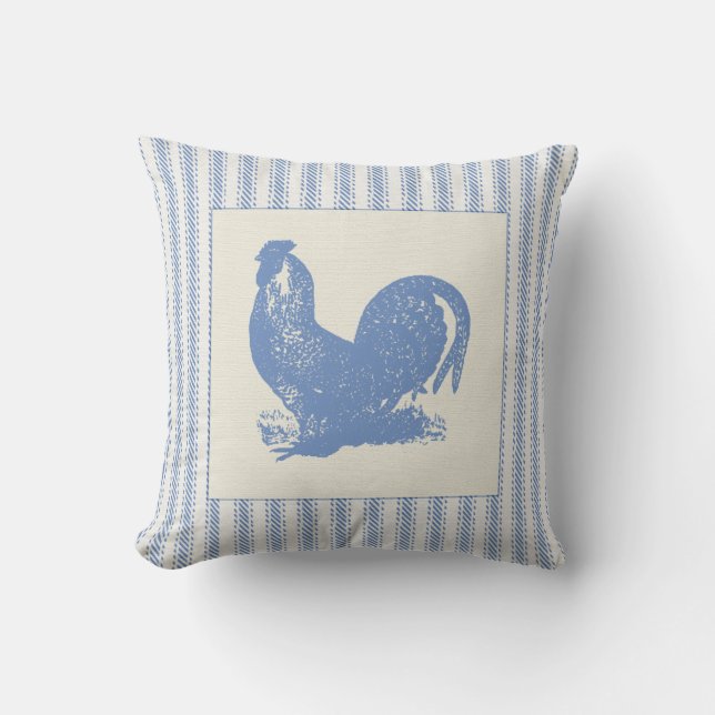 Rooster met schoppen kussen (Voorkant)