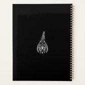 Rooster met zwarte en witte tribale planner (Achterkant)