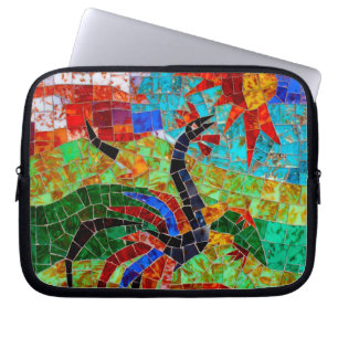 Rooster Mosaic - Murano Italy Laptop Sleeve