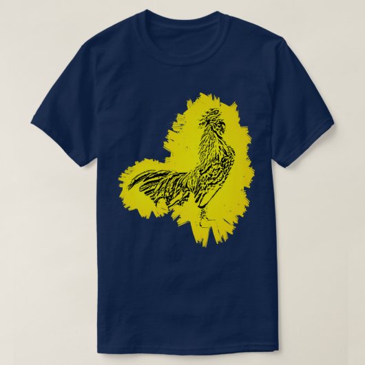 Rooster Motif Chicken Farmer colorful Farm Animals T-shirt (Design voorkant)