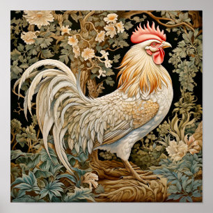 Rooster Painting Poster