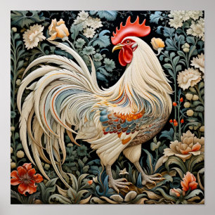 Rooster Painting Poster