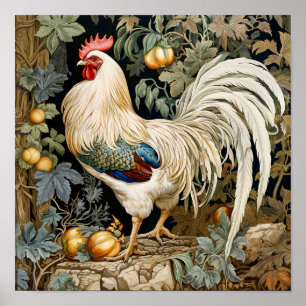 Rooster Painting Poster