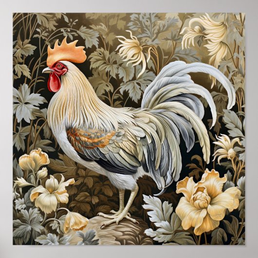Rooster Painting Poster (Voorkant)