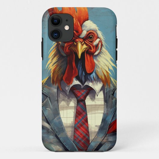 Rooster pak iPhone case (Achterkant)