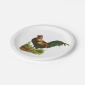 Rooster Papieren Bordje (Gekanteld)