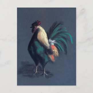 Rooster Pastel Briefkaart