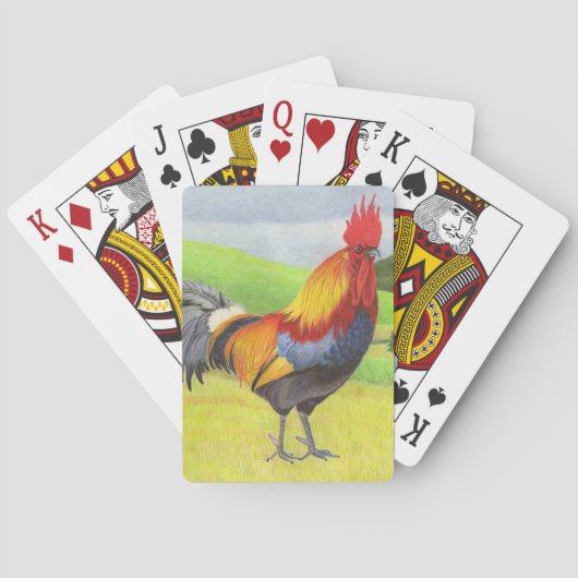 Rooster Pokerkaarten (Achterkant)