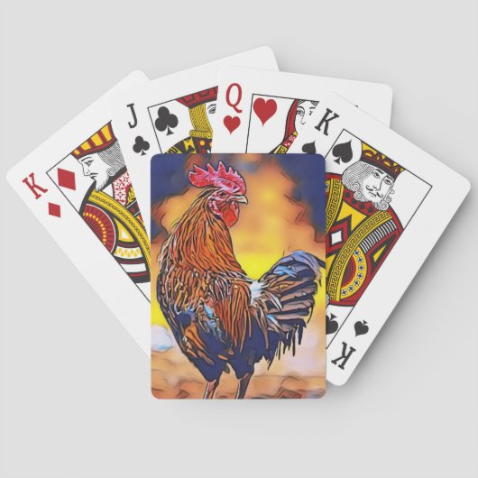 Rooster Pokerkaarten (Achterkant)