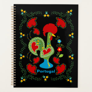 Rooster portugais de la chance en vert