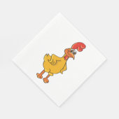 Rooster Pose Servet (Hoek)
