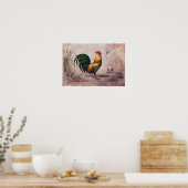 Rooster-Poster of losbladig papier Poster (Keuken)