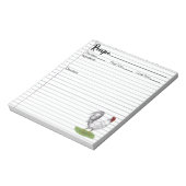 Rooster Recipe Notitieblok (Gedraaid)